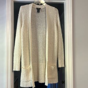 Love Always cream color cardigan with pockets-size M